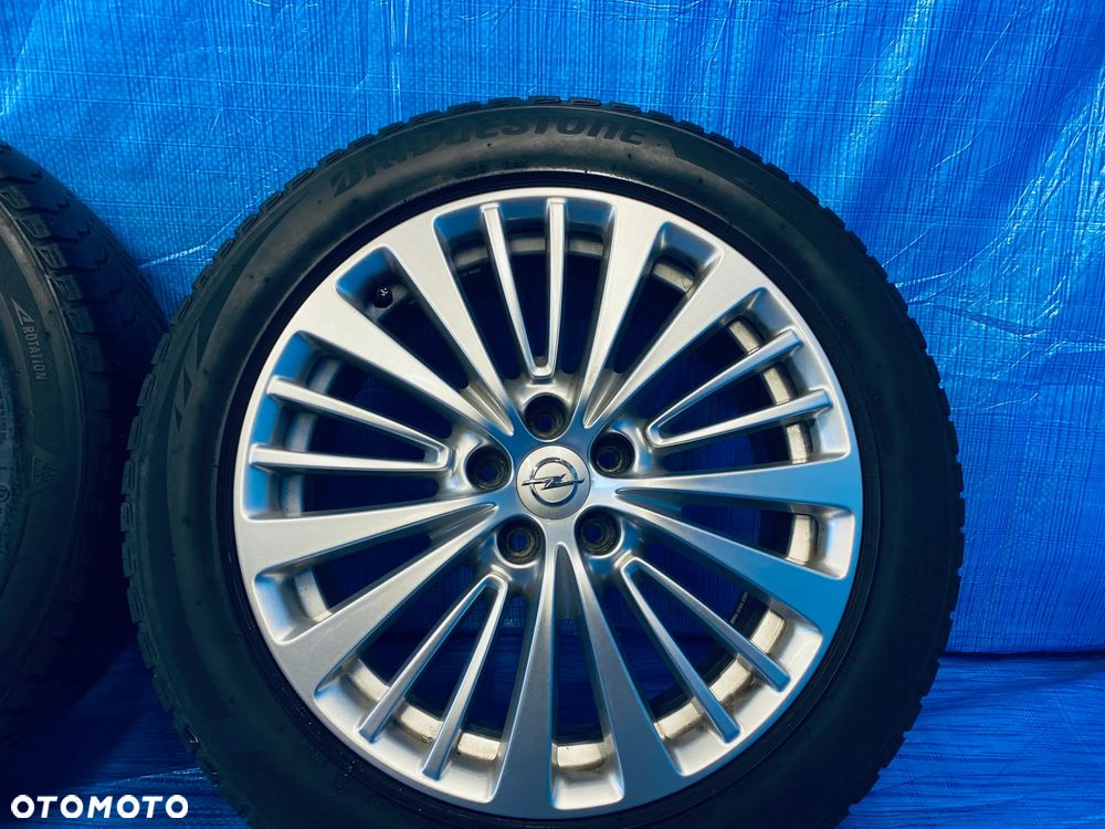 KOŁA KOŁO 18 FELGA ALUMINIOWE ALUSY 18" x 7,5J  5X108 ; 65,1mm ET49 KOMPLET ; OPONY ZIMOWE ZIMA BRIDGESTONE ; OPEL GRANDLAND X ASTRA L ZAFIRA LIFE ; CITROEN C4 C5 C6 ; PEUEGOT 407 508 605 607 3008 5008 ORYGINAŁ OPEL - 6