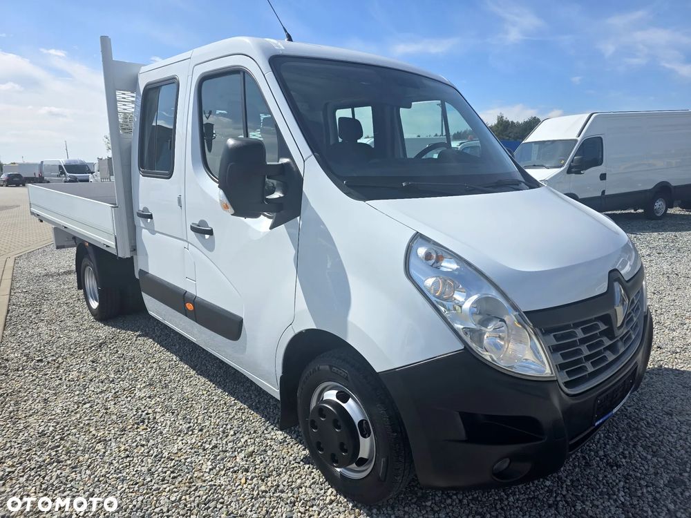Renault MASTER 2,3 DCI 165 KONNA DOKA BRYGADÓWKA 7 OSOBOWA 3,4M SKRZYNIA KLIMA 146T/KM PRZEBIEGU GWARANCJA BLIŻNIAKI DO 3,5T - 7