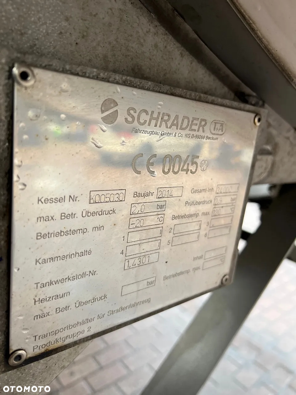 Schrader 2 BAR, ogrzewanie, waga 6200kg, - 13