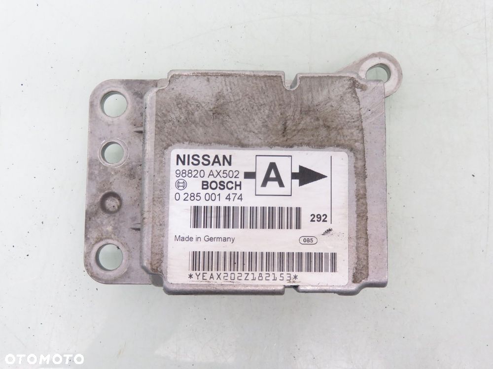 MODUŁ AIRBAG NISSAN MICRA III (K12) 98820AX502 0285001474 - 1