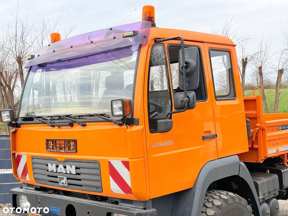 MAN * MAN 10-220 * Pług * Kiper Wywrotka Meiller * 4x4 * Zimowe Utrzymanie * Unimog * - 4