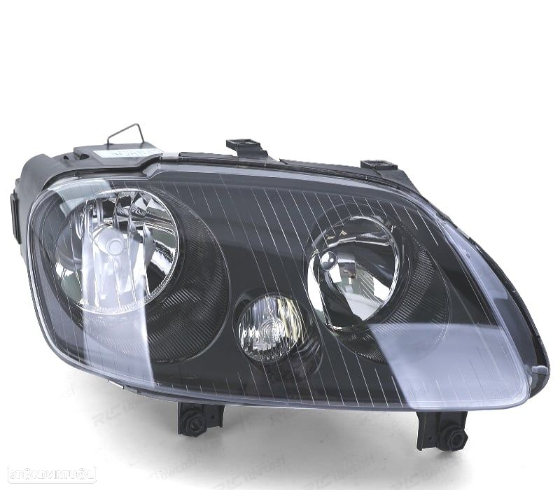FARÓIS VOLKSWAGEN VW TOURAN 03-06 CADDY 04-10 PRETO - 5