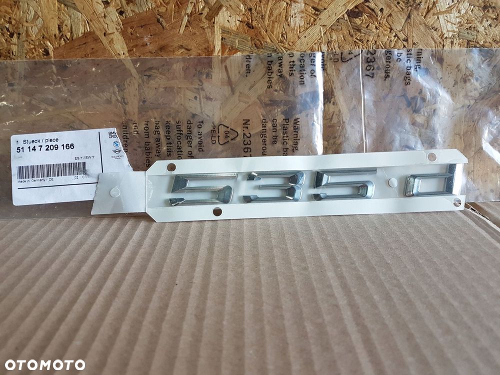 emblemat klapy bagażnika bmw 5 f11 535d nowy oryginał!! - 1