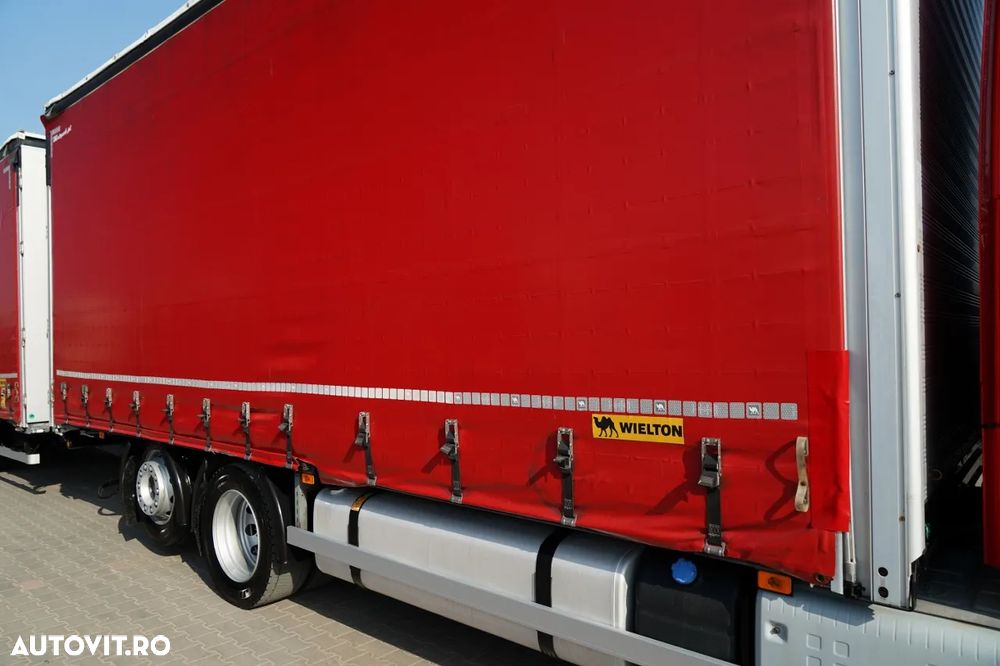 Volvo FH 460 / COMBINAȚIE TANDEM / 120 M3 / TRANSITION / I-SAVE / I-PARK COOL / DIRECȚIE CU RIDICARE AXLE / WIELTON / CORTINĂ ARMATĂ - 14