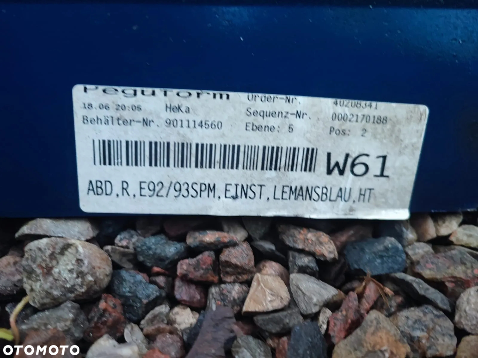 BMW E92 / E92 LCI / E93 / E93 LCI, ORYGINALNE NAKŁADNI NA PROGIM-PAKIET LEWA + PRAWA, W KOL. LE MANS BLAU METALIC 381. O NR: 7 173 919 / 7 173 920 / 8 041 198 / 8 041 197 OEM. W BARDZO DOBRYM STANIE. - 17