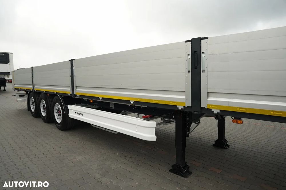 Wielton REMORCA SEMIREMORCĂ DECAPOTABLE / DE CONSTRUCȚIE / NOUĂ / 2026 / DISPONIBILĂ IMEDIAT/ PENTRU CONSTRUCTIE / NOU / DISPONIBIL Imediat / GREUTATE: 3800 KG / JANTE ALIE - 8