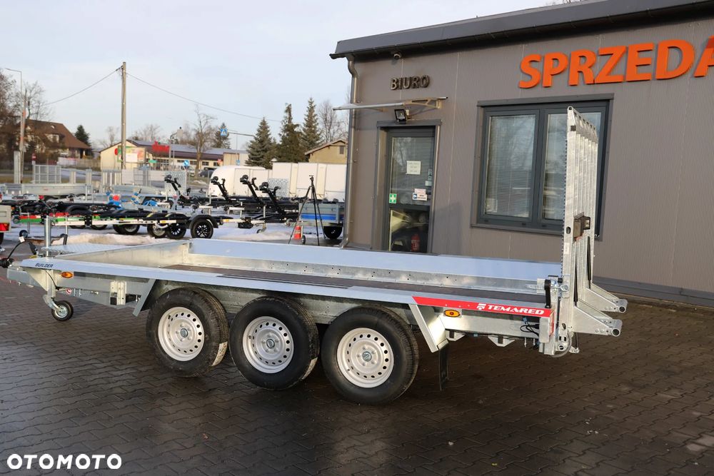 TEMARED /MARTZ BUILDER 3 4018/3 S 3,5T ,Koła 14C, 400x180x30 do przewozu sprzętu budowlanego, TRAP, DMC 3500kg, 3 osie, - 3