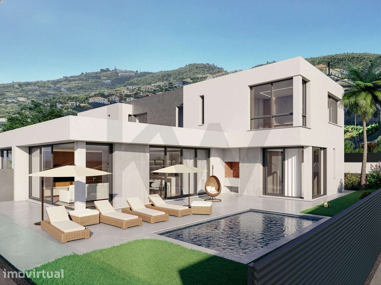 Moradia Geminada T3 com 3 suítes, piscina privativa, ar-condicionado e - Grande imagem: 2/16
