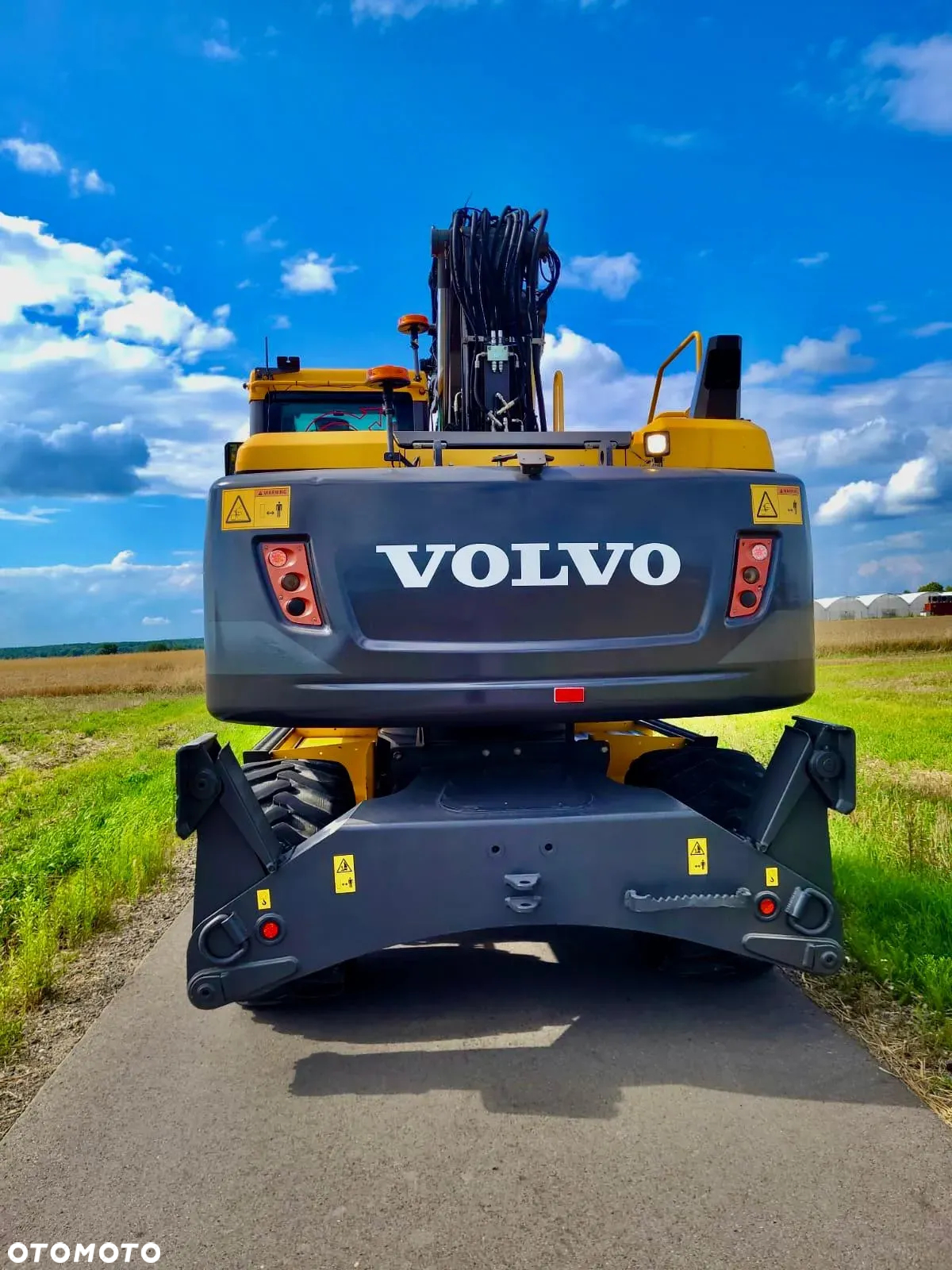 Volvo EW 160 D  Koparka Kołowa, Rototilt Rotator, 4 ŁYZKI Pług, Podpory - 25