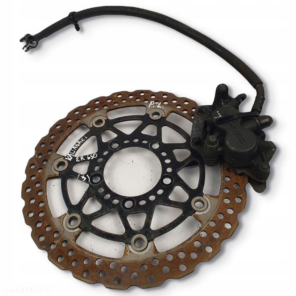 LEWA TARCZA HAMULCOWA ZACISK PRZÓD kawasaki ER-6 ER6 ER650 06-09 przedni - 9