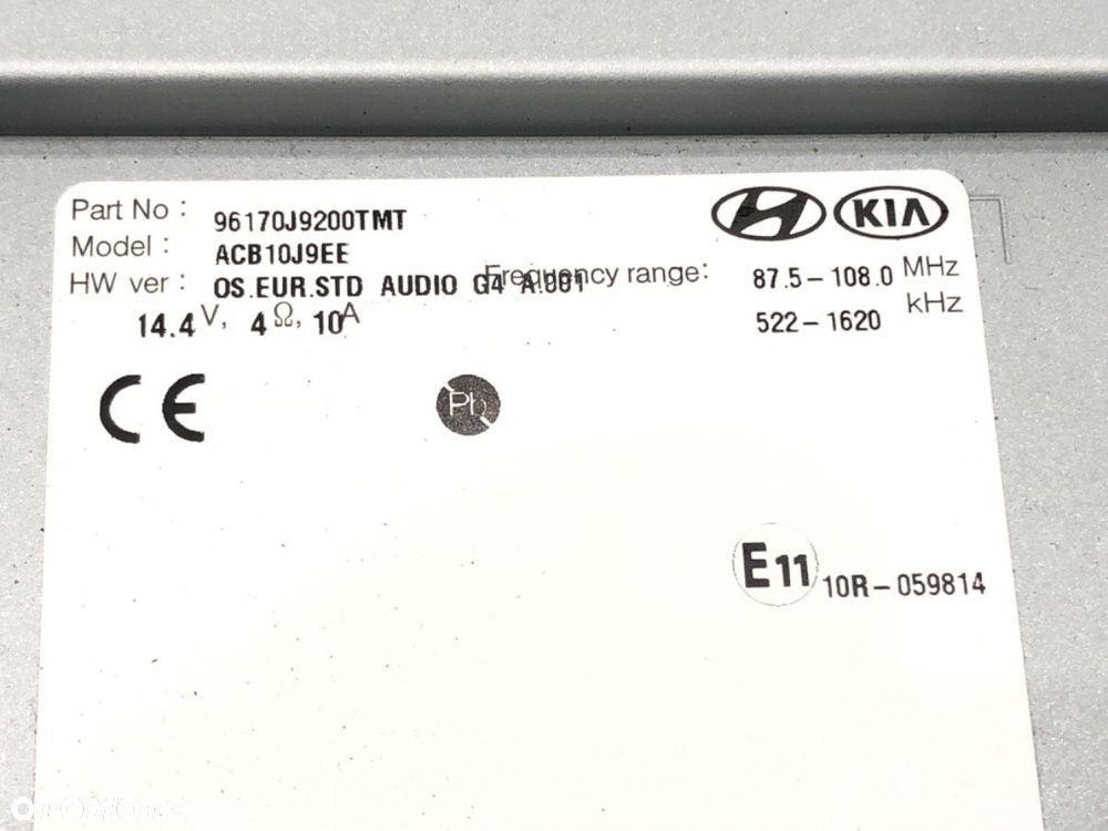 RADIO  HYUNDAI KONA (OS, OSE, OSI) 2017 - 2022 1.0 T-GDi 88 kW [120 KM] benzyna 2017 - 2022 - 5