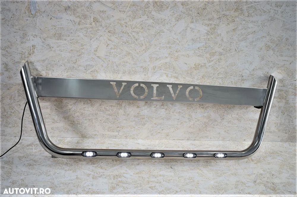 Bullbar grila, bara proiectoare cu 5 LED-uri incluse, Volvo FH4, Euro 6 - 3