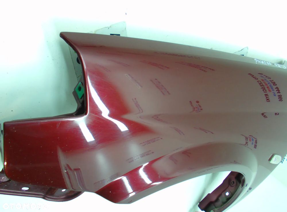 Nissan Primera P12 Błotnik prawy lewy przód bordowy - 7
