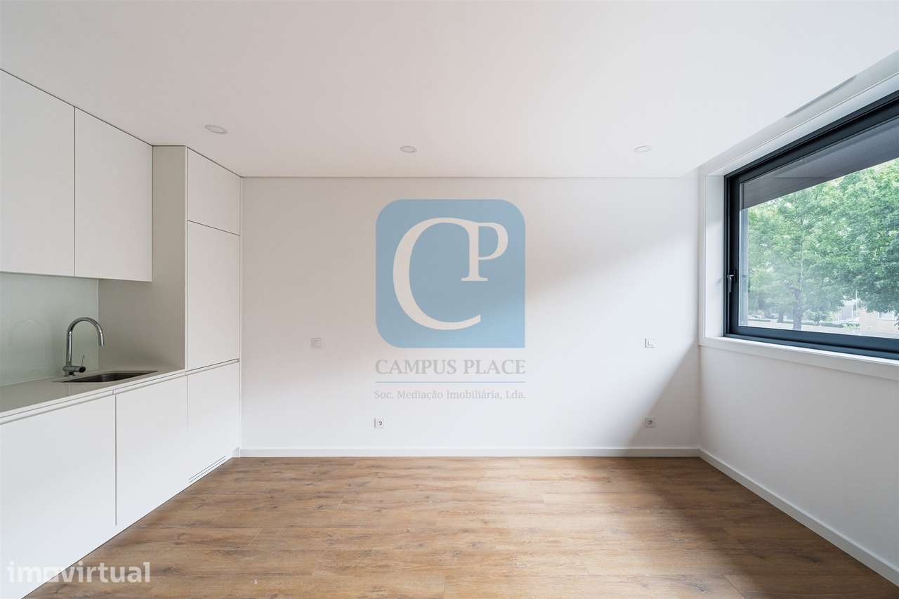 Apartamento T1+1 novo, no Empreendimento Agra Campus 3, Pedrouços, Mai - Grande imagem: 3/18