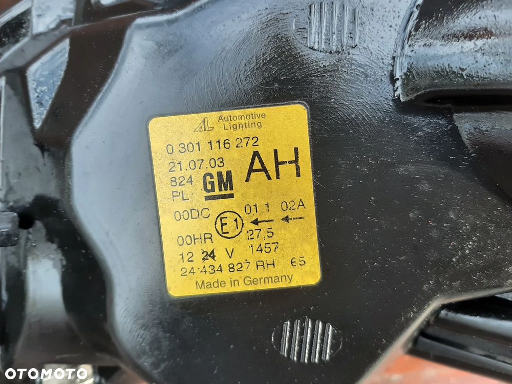 lampa lampy Opel Zafira A Xenon AL Europa - 11