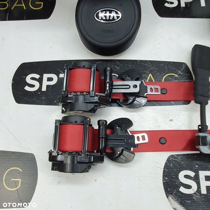 KIA STINGER DESKA ROZDZIELCZA KONSOLA KOKPIT PULPIT PODUSZKI AIRBAG AIR BAG PASY KIT SET - 11
