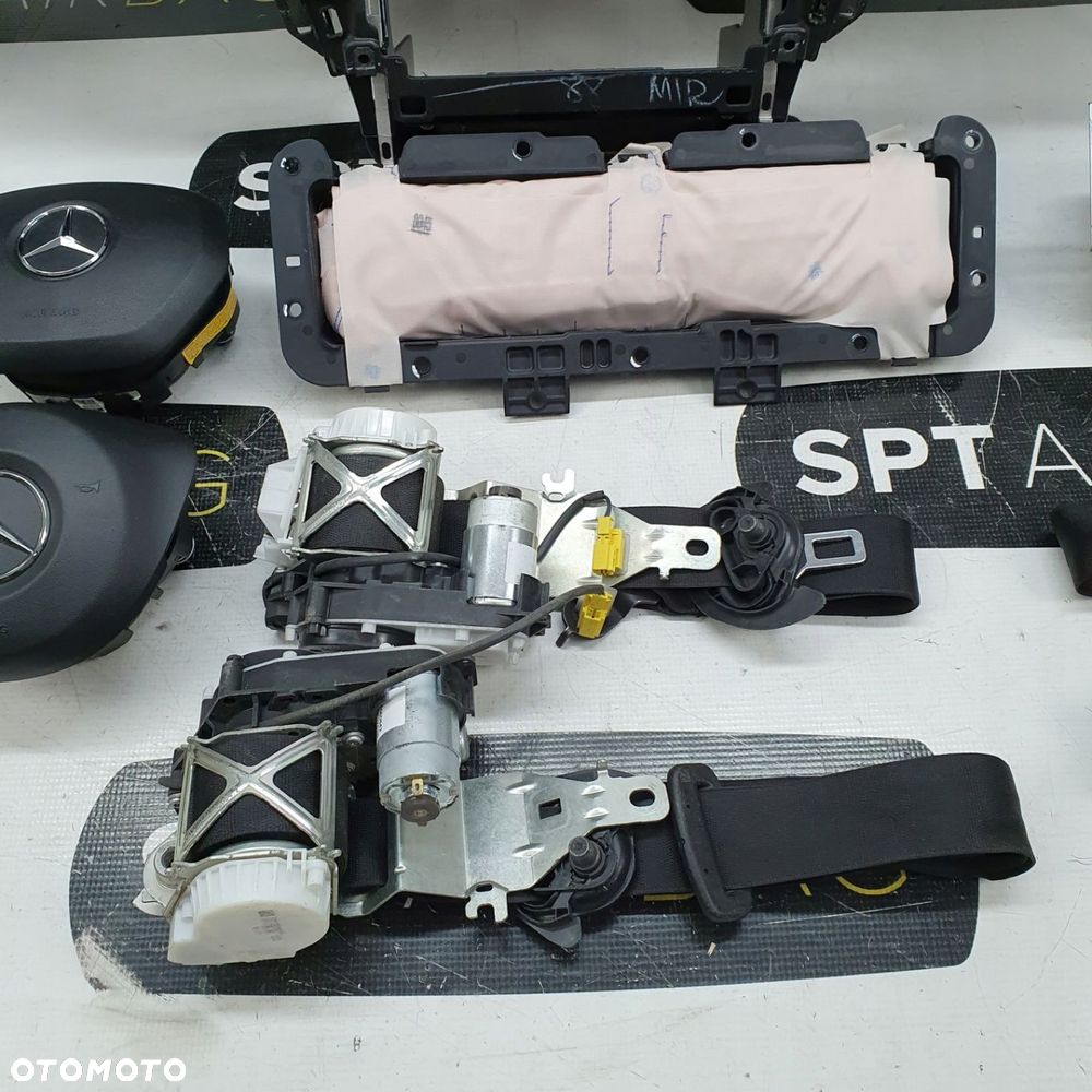 MERCEDES GLE W166 DESKA ROZDZIELCZA KONSOLA KOKPIT PULPIT PODUSZKI AIRBAG AIR BAG PASY KIT SET - 8