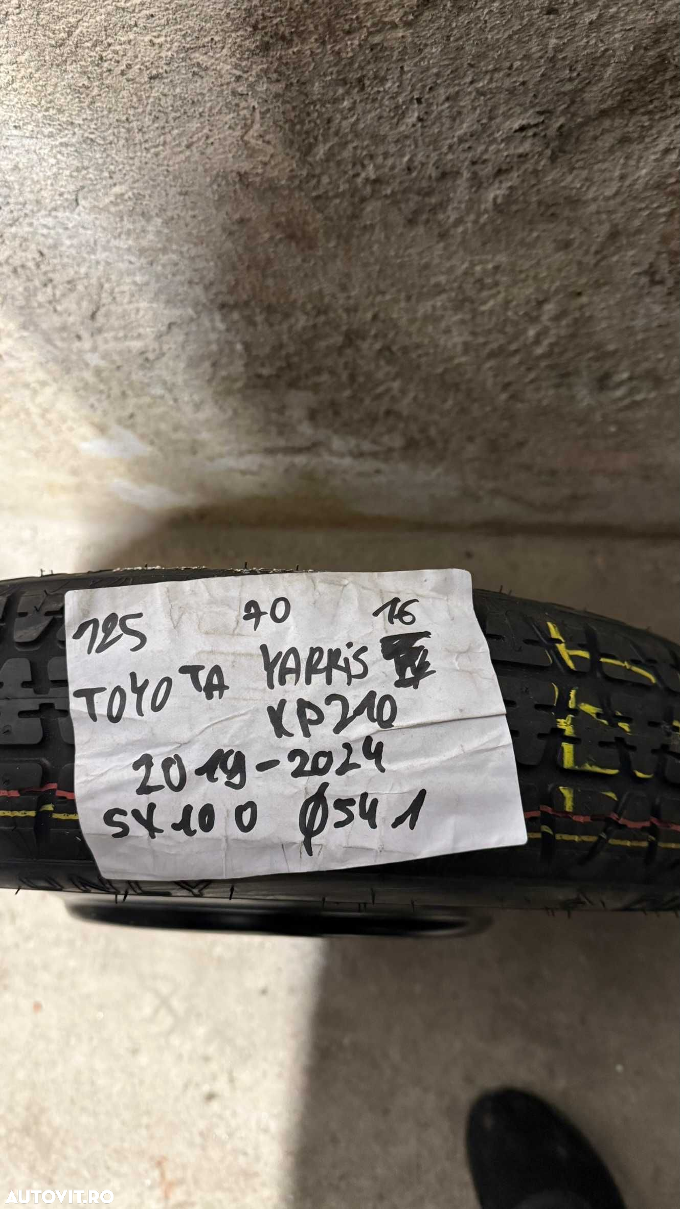 Rezerva Toyota Yarris XP210 2019-2024 5X100  125 70 16 - 2