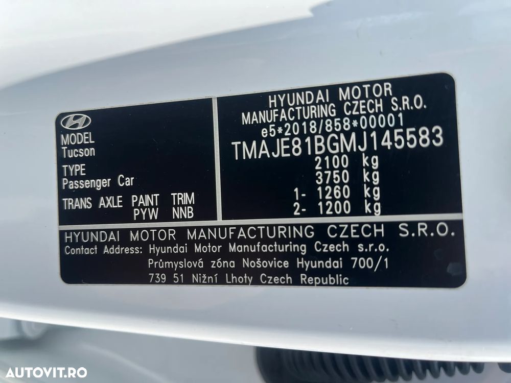 Hyundai Tucson 1.6 T-GDi 48V-Hybrid 2WD DCT Select - 41