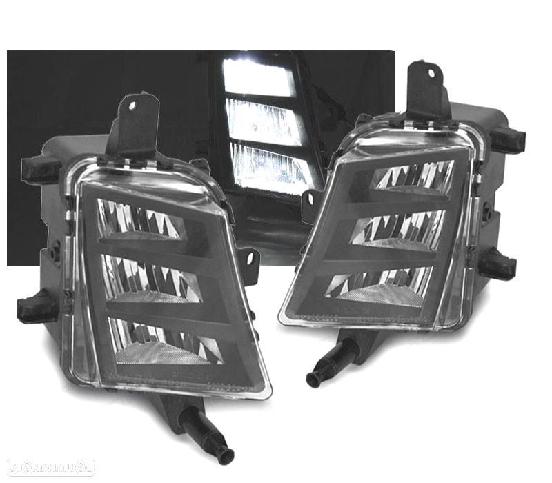 FARÓIS DE NEVOEIRO VOLKSWAGEN VW GOLF MK 7.5 17-20 PRETO - 1