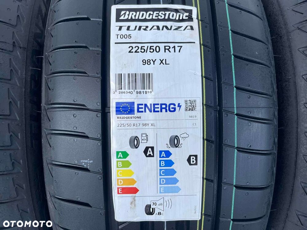 OPONY LETNIE BRIDGESTONE TURANZA T005 225/50/17 98Y XL NOWE 2024R - 3