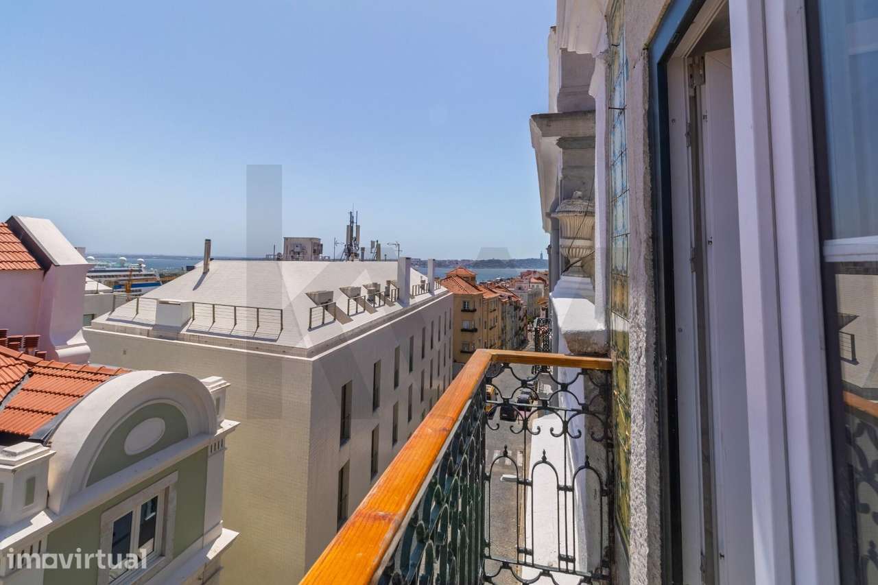 Apartamento T2 | 57 m2 | Vista Rio | Terraço e Varanda | Totalmente Re - Grande imagem: 5/23