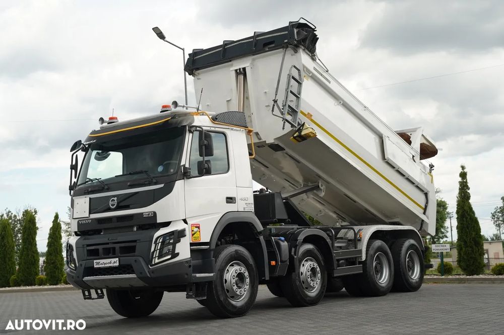 Volvo FMX 460 / 8x4 / BASCULATOR SPATE / CLAPETĂ HIDRAULICĂ / I-SHIFT / PERDĂ ELECTRICĂ / EURO 6 / - 2