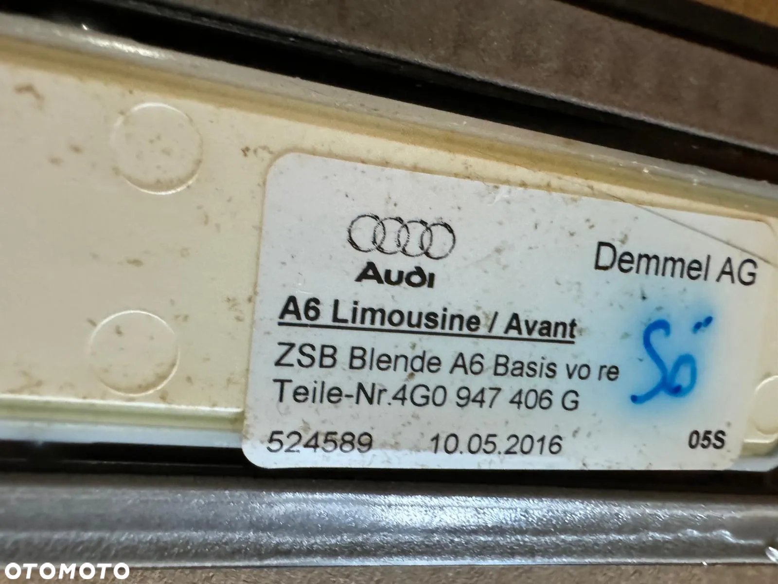 AUDI A6 C7 4G0947405G  LISTWY LISTEWKI LISTWA LEWY PRAWY PRZÓD TYŁ  PODŚWIETLANE PROGOWE WEWNĘTRZNE NOWE! IDEALNE! FOLIA! - 2