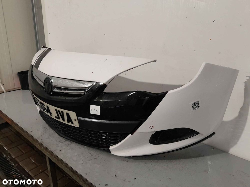 ^ ZDERZAK PRZÓD PRZEDNI DO OPEL ASTRA J IV GTC Z50B CZERWONY PDC CZUJNIKI !!! OKLEJONY FOLIĄ !!!! - 3