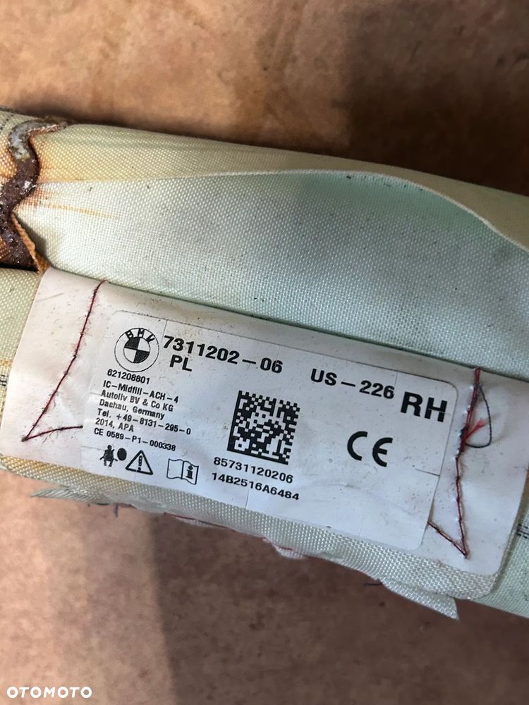 KURTYNA AIRBAG PRAWA BMW 3 F30 7311202 - 2