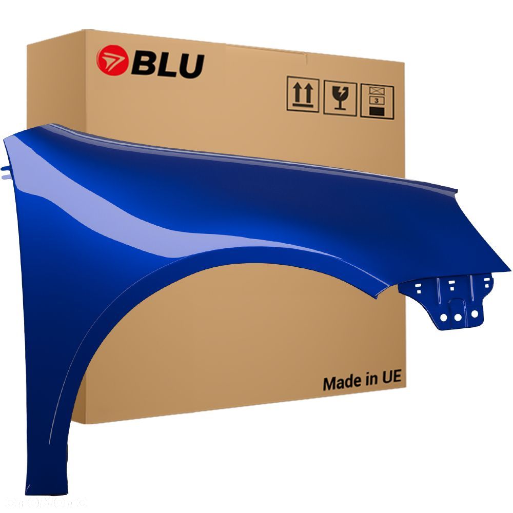 BLU Błotnik VW GOLF V 5 LB5R prawy niebieski 03-09 przód hatchback ocynk DeepBlau - 1