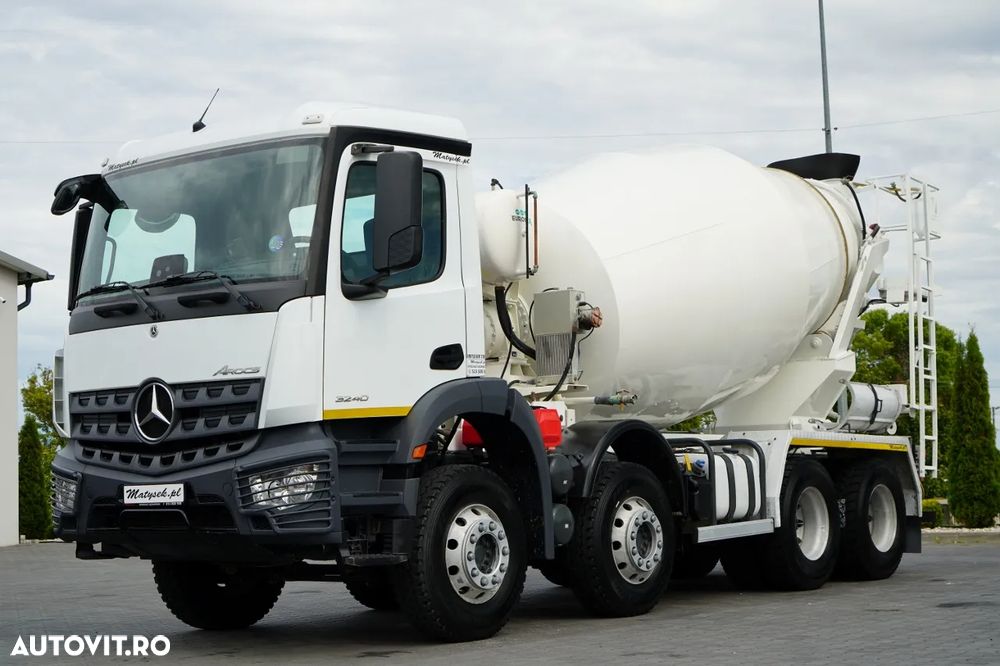 Mercedes-Benz AROCS 3240 / 9M3 BETONIERĂ / 8x4 / BETONIERĂ / 100% ANVELOPE / AUTOMATĂ - 2