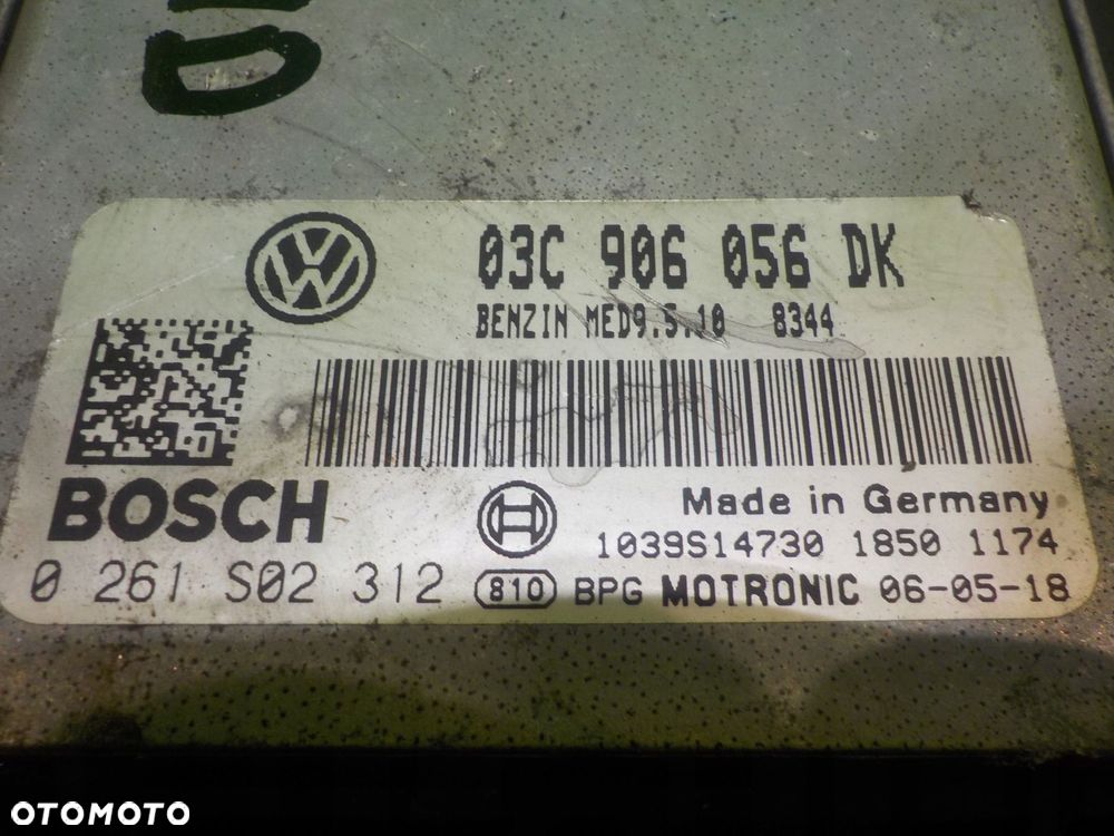 SKODA OCTAVIA II 1.6 B 06r 5D sterownik komputer silnika 03C906056DK - 16