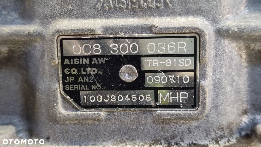 AUDI Q7 4L VW TOUAREG 7P SKRZYNIA BIEGOW MHP 3.0 KOMPLETNA ZE SPRZEGLEM AISIN 0C8300036R TR-81SD AUTOMAT 8 BIEGOW - 6