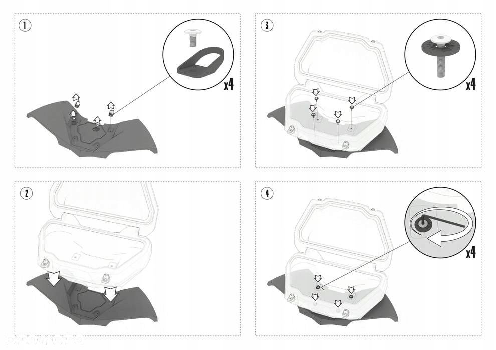 Kufer GKA tesseract tylny Can-am Renegade G1 G2 - 4