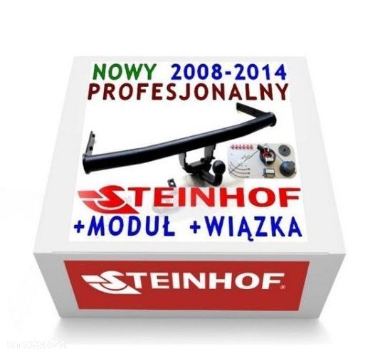 Polski Markowy Kompletny Nowy Hak Holowniczy Steinhof + Kula + Moduł + Wiązka do Škoda Skoda Fabia 2 II Kombi od 2008 do 2014 GWARANCJA + GRATIS - 1