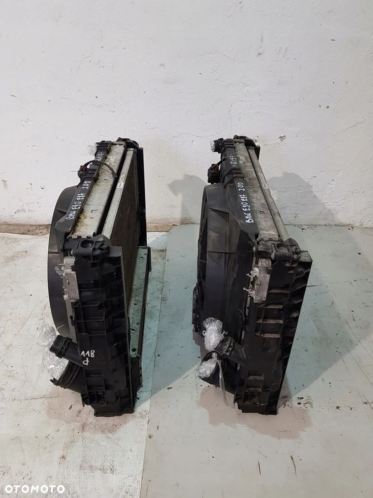 KOMPLET CHŁODNIC WENTYLATOR 7801993 BMW E87 E90 E91 2.0D - 9