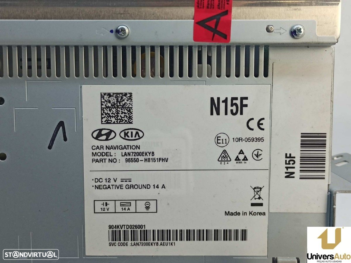 SISTEMA NAVEGAÇÃO GPS KIA STONIC (YBCUV) DRIVE - 3