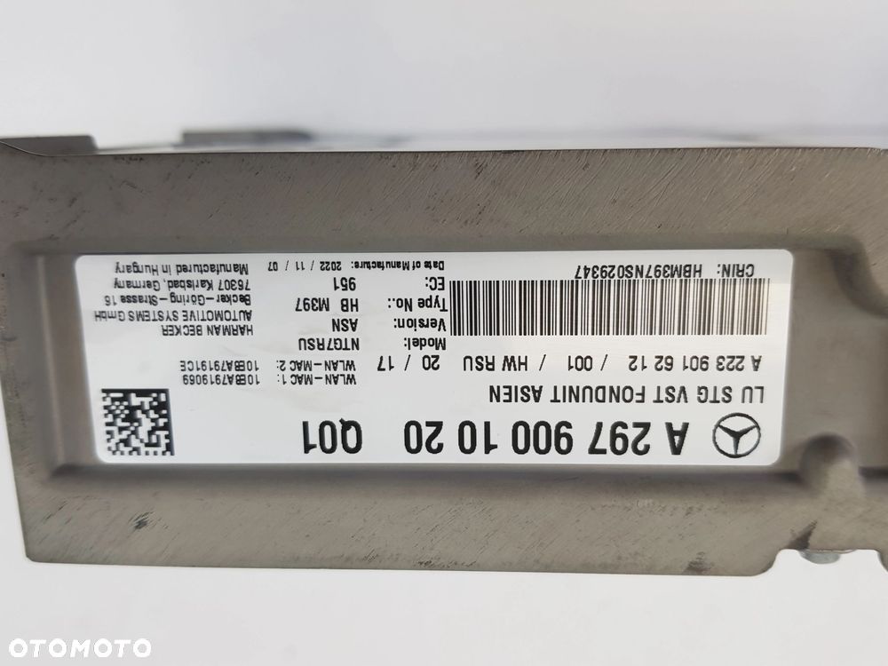 WZMACNIACZ HARMAN MERCEDES EQE EQS A2979001020 - 6