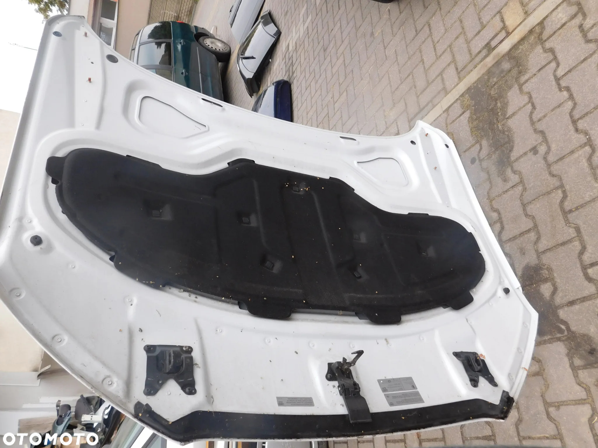 maska silnika AUDI A8 D4 przed liftem LS9R biała - 10