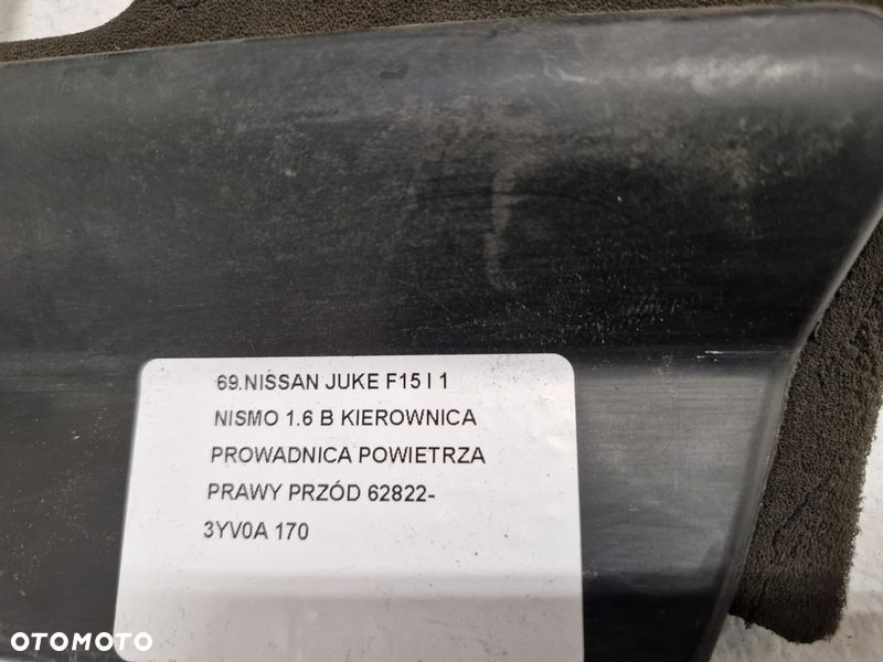 NISSAN JUKE F15 I 1 NISMO 1.6 B KIEROWNICA PROWADNICA POWIETRZA PRAWY PRZÓD 62822-3YV0A - 10