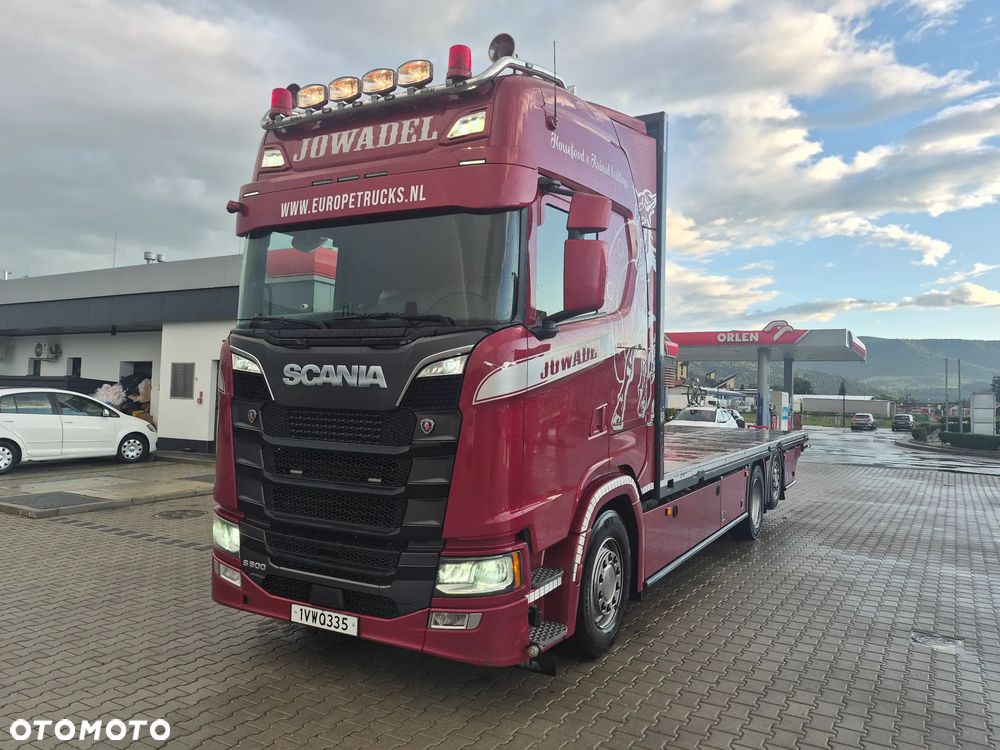 Scania S 500 specjalistyczny , Laweta Platforma hydrauliczna - 3