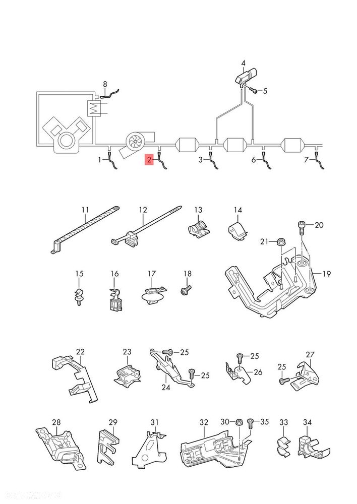 AUDI A6 C8 4K0 4K0907807AA SONDA LAMBDA CZUJNIK SPALIN NOX ORYGINAŁ - 2