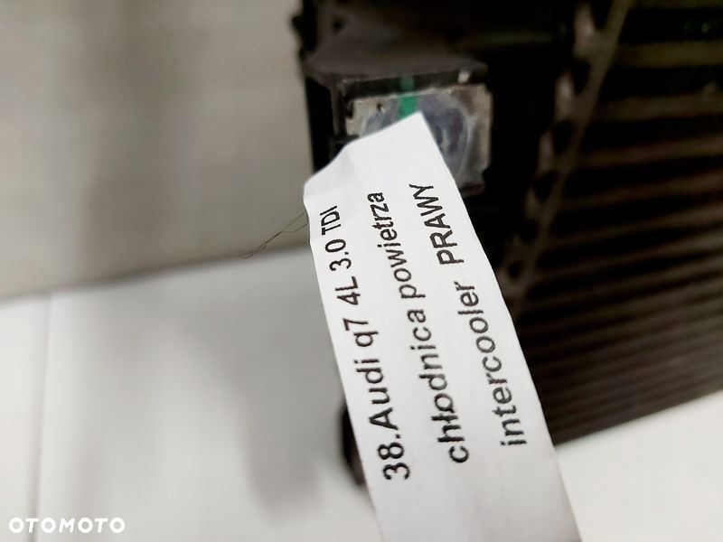 audi q7 1 i 4l 3.0 tdi chłodnica powietrza intercooler prawy 7l6145804 - 3