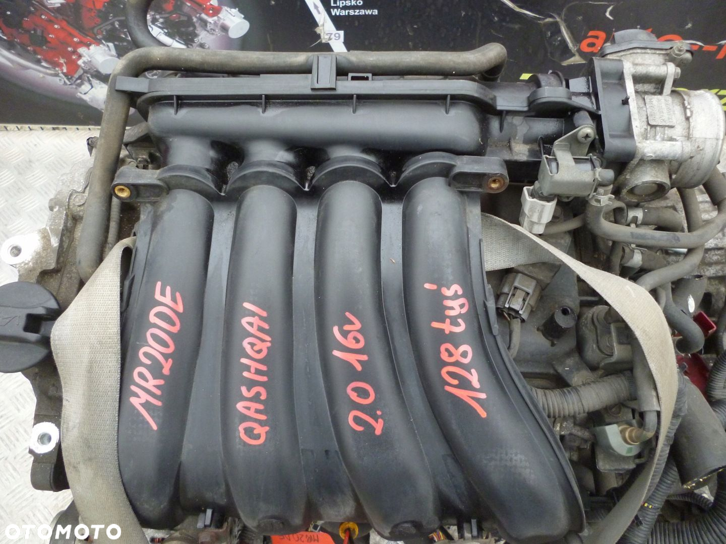 SILNIK NISSAN QASHQAI 2.0 16V MR20DE 128 TYS - 2
