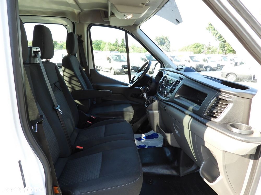 Ford TRANSIT SKRZYNIA PODWÓJNA KABINA DOKA 7 MIEJSC BLIŹNIACZE KOŁA KLIMATYZACJA  130KM - 37