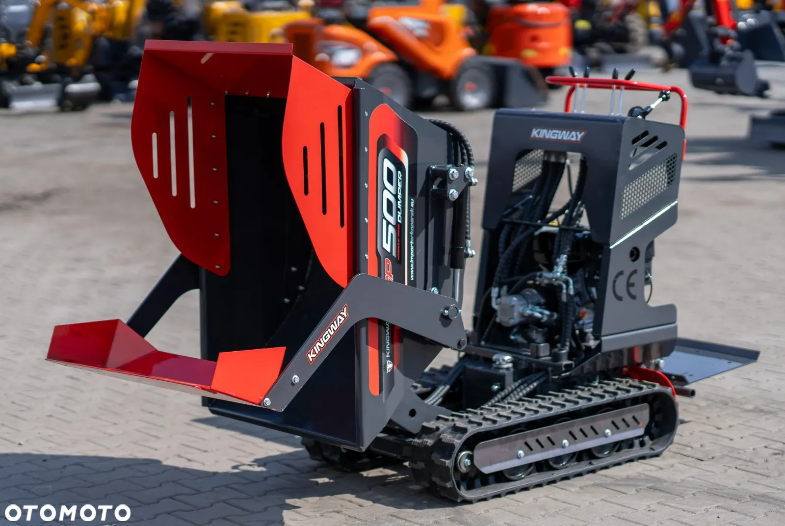 Kingway GP500 Dumper Wozidło taczka Miniwywrotka 500kg na GĄSIENICACH - 13
