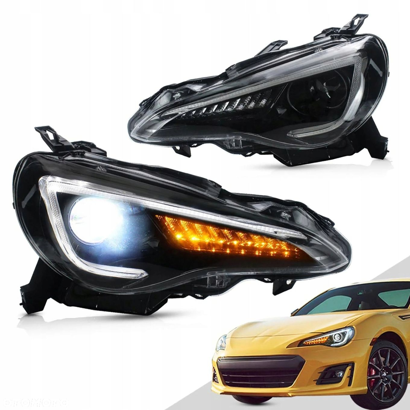 Reflektor Lampa kpl Led Bi Xenon D2s Dynamiczne Toyota GT86 Gt-86 Frz Brz - 6