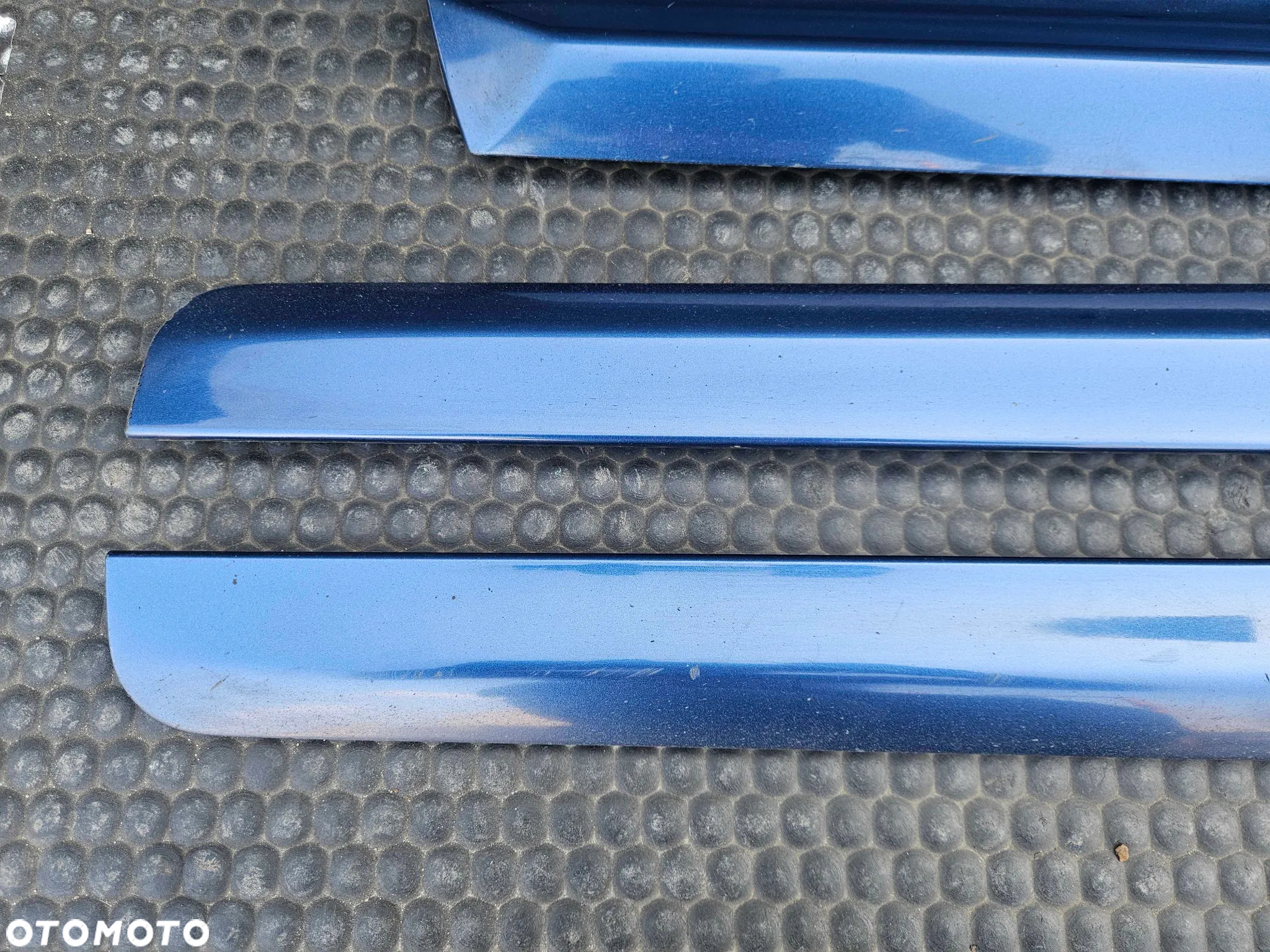 Listwa Listwy Drzwi S-Line Dolne Niebieskie Komplet Audi A4 B6 B7 Oryginalne - 17