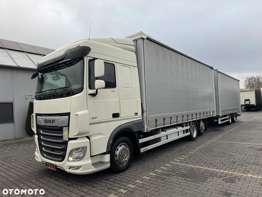 DAF XF480 6x2 + WECON - ZESTAW TANDEM PRZEJAZDOWY 7,7+7,7 - 2